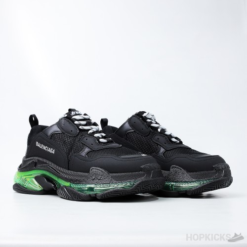 Bale*ciaga Triple S 'Black Green' (Dot Perfect)