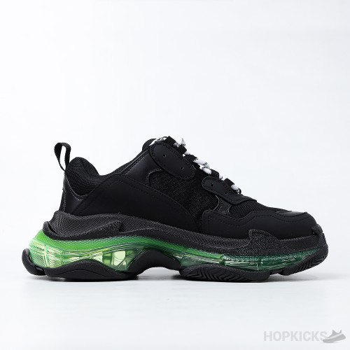 Bale*ciaga Triple S 'Black Green' (Dot Perfect)