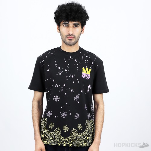 Amiri Bandana Bleach MA Black T-Shirt