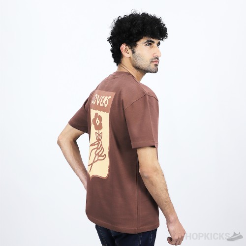 LV Sleeved Cotton Intarsia Crewneck T-Shirt