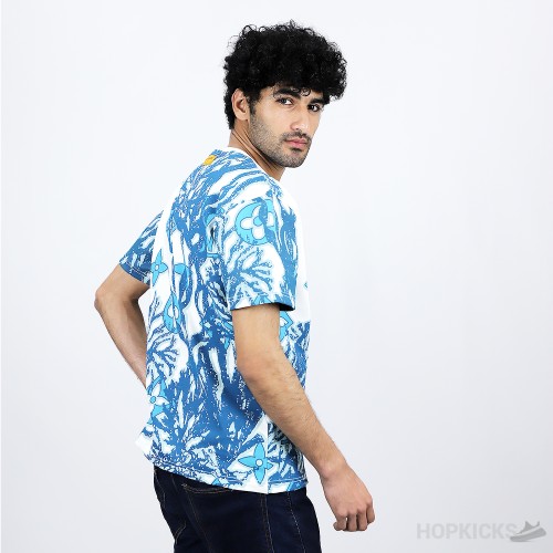 LV Graphic Cotton Short-Sleeved T-Shirt