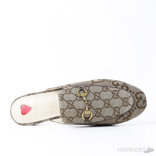 Gucci Princetown Slippe Jumbo GG Camel Canvas (Dot Perfect)