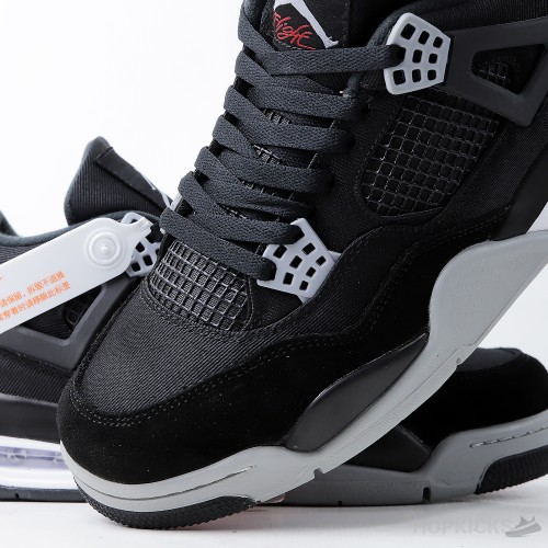 Air Jordan 4 Retro Black Canvas (Premium Plus Batch)