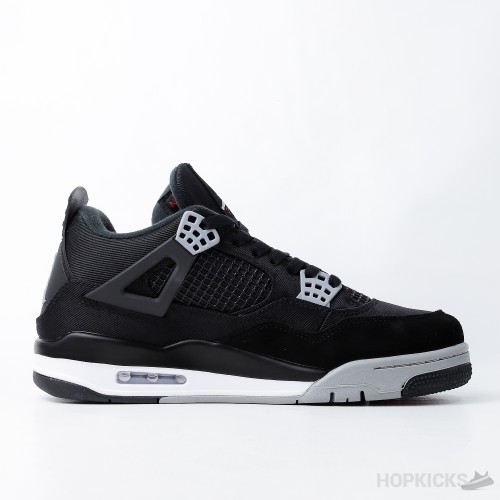 Air Jordan 4 Retro Black Canvas (Premium Plus Batch)