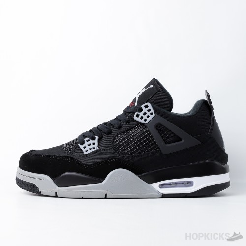 Air Jordan 4 Retro Black Canvas (Premium Plus Batch)