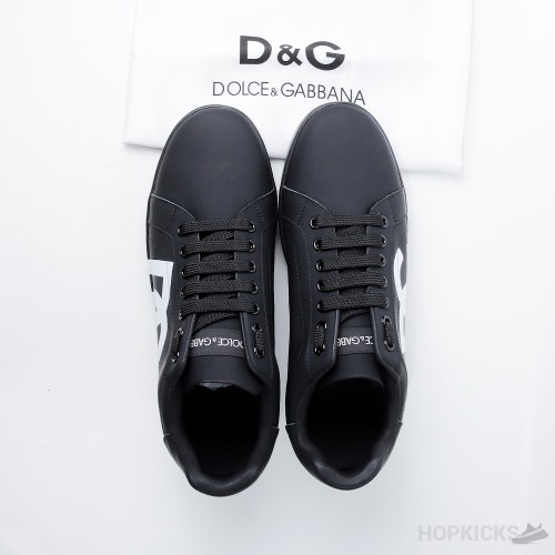 D&GG Logo Printed Portofino Sneakers (Dot Perfect)