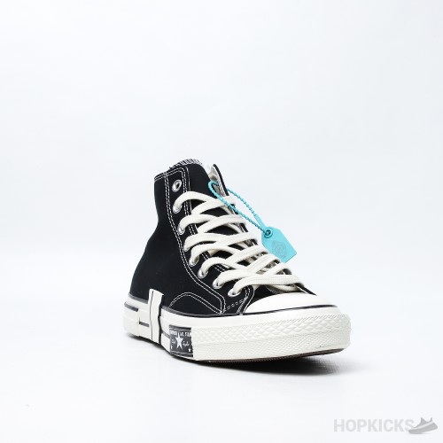 Converse Chuck Taylor All Star 70 Hi Remix Black Egret (Premium Batch)