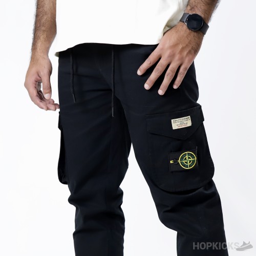 Stone Island Cargo Pants Black