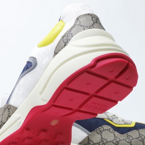 Gucci Rhyton Beige Ebony Sneakers (Dot Perfect)