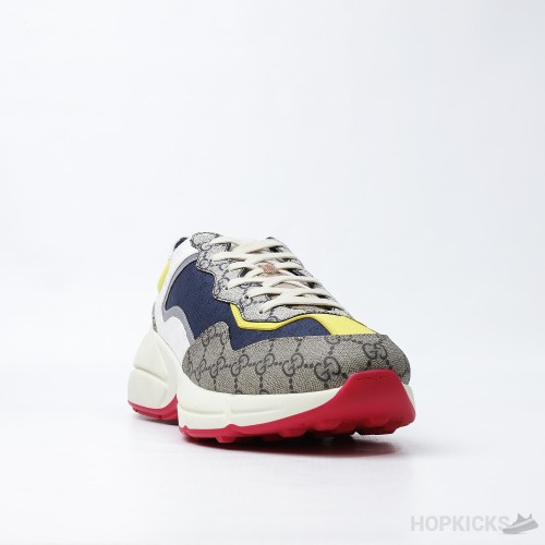 Gucci Rhyton Beige Ebony Sneakers (Dot Perfect)