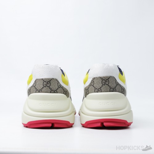 Gucci Rhyton Beige Ebony Sneakers (Dot Perfect)