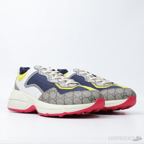 Gucci Rhyton Beige Ebony Sneakers (Dot Perfect)