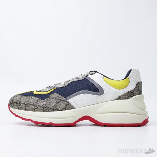 Gucci Rhyton Beige Ebony Sneakers (Dot Perfect)