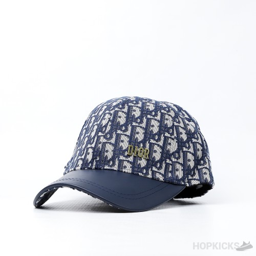 Dior Monogram Logo Navy Blue Cap