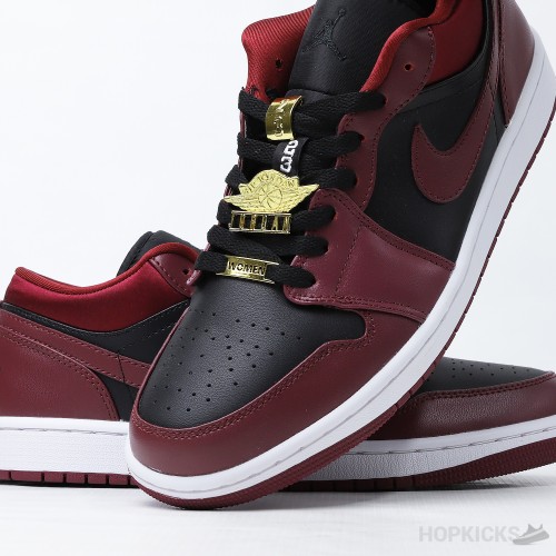 Air Jordan 1 Low Dark Beetroot Black (Women's) (Premium Plus Batch)