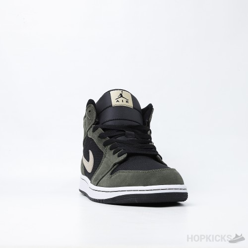 Air Jordan 1 Mid Military Olive (Premium Plus Batch)