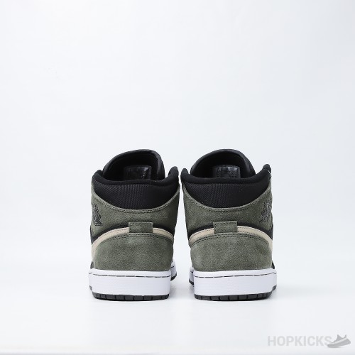 Air Jordan 1 Mid Military Olive (Premium Plus Batch)