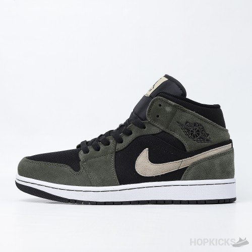 Air Jordan 1 Mid Military Olive (Premium Plus Batch)