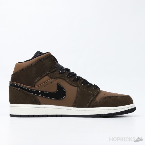 Air Jordan 1 Mid SE Dark Chocolate (Dot Perfect)