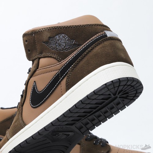 Air Jordan 1 Mid SE Dark Chocolate (Dot Perfect)