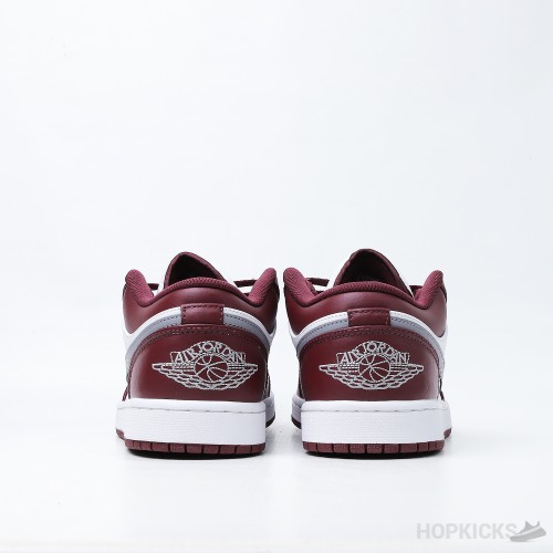 Air Jordan 1 Low White Bordeaux (Premium Plus Batch)