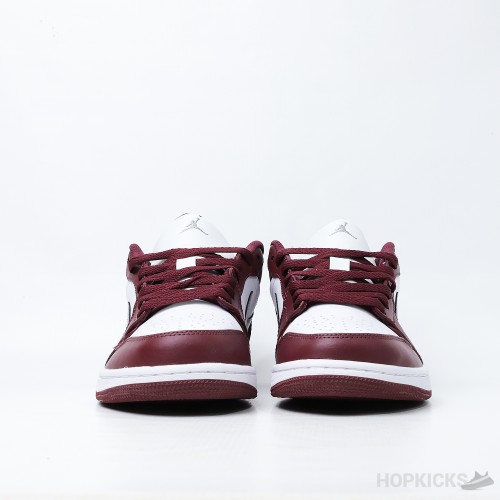 Air Jordan 1 Low White Bordeaux (Premium Plus Batch)