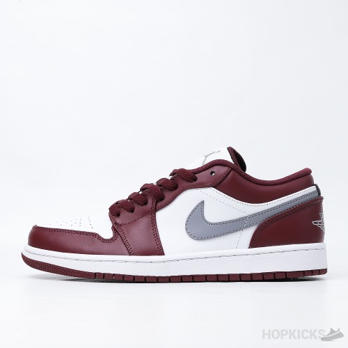 Air Jordan 1 Low White Bordeaux (Premium Plus Batch)