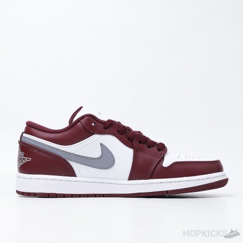 Air Jordan 1 Low White Bordeaux (Premium Plus Batch)