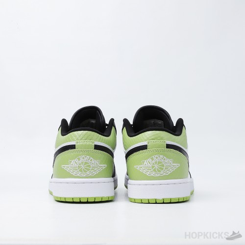 Air Jordan 1 Low Snakeskin Vivid Green (Premium Plus Batch)