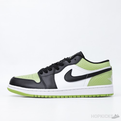 Air Jordan 1 Low Snakeskin Vivid Green (Premium Plus Batch)