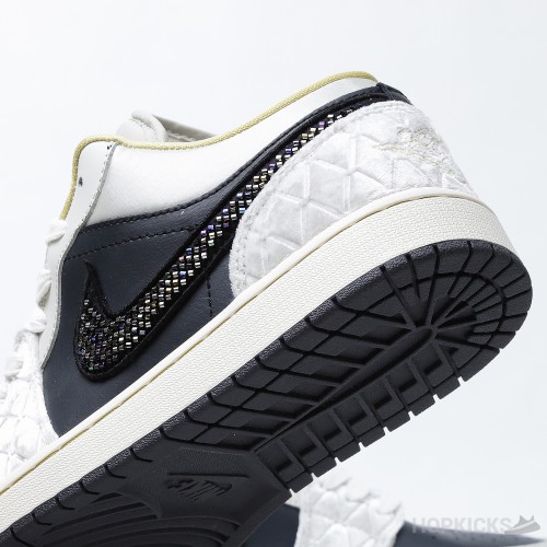 Air Jordan 1 Low Beaded Swoosh (Premium Plus Batch)