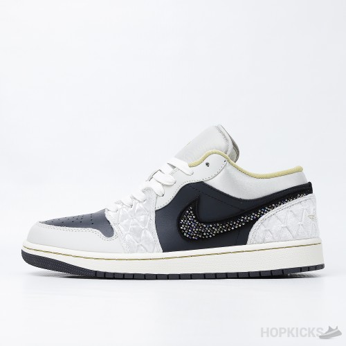 Air Jordan 1 Low Beaded Swoosh (Premium Plus Batch)