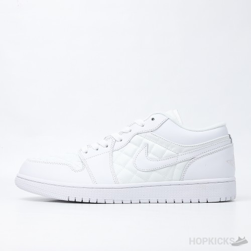 Air Jordan 1 Low Quilted White (Premium Plus Batch)