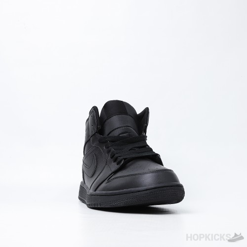 Air Jordan 1 Mid Triple Black (2022) (Premium Plus Batch)