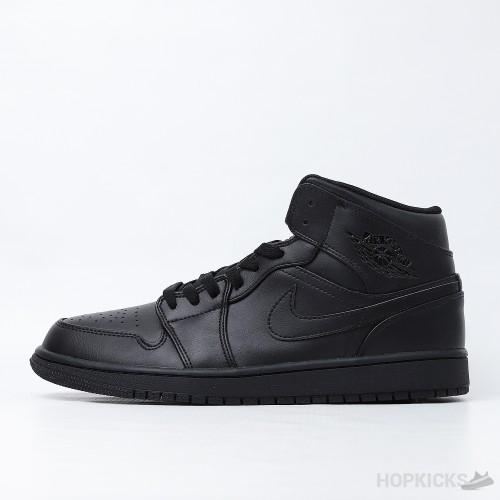 Air Jordan 1 Mid Triple Black (2022) (Premium Plus Batch)