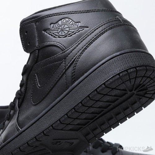 Air Jordan 1 Mid Triple Black (2022) (Premium Plus Batch)