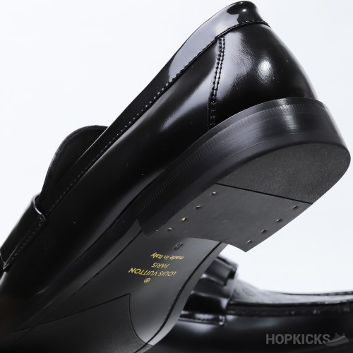 LV Major Loafer Black Embossed Pattern (Dot Perfect)