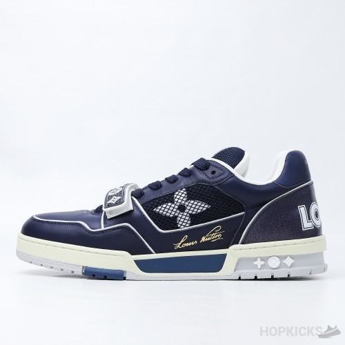 Louis Vuitton Trainer Navy Mesh (Dot Perfect)