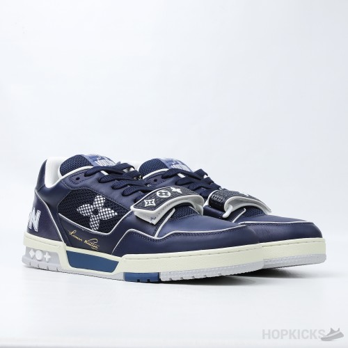 Louis Vuitton Trainer Navy Mesh (Dot Perfect)