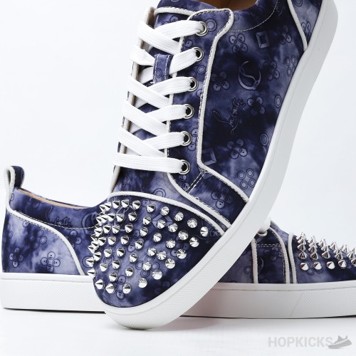 Blue Louis Junior Spikes Orlato Tie-dye Sneakers (Dot Perfect)