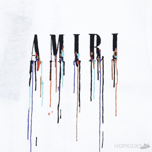 AMIRI Paint Drip White T-Shirt