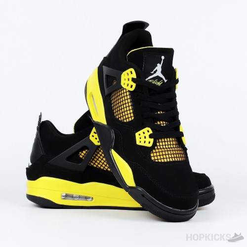 Nike Air Jordan 4 Retro Yellow Thunder (Premium Plus Batch)