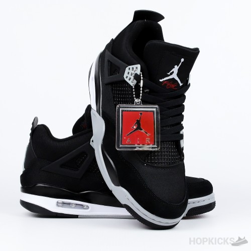 Air Jordan 4 Black Canvas (Premium Batch)