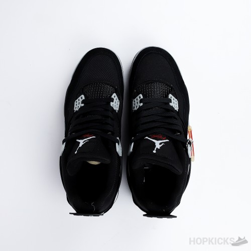 Air Jordan 4 Black Canvas (Premium Batch)