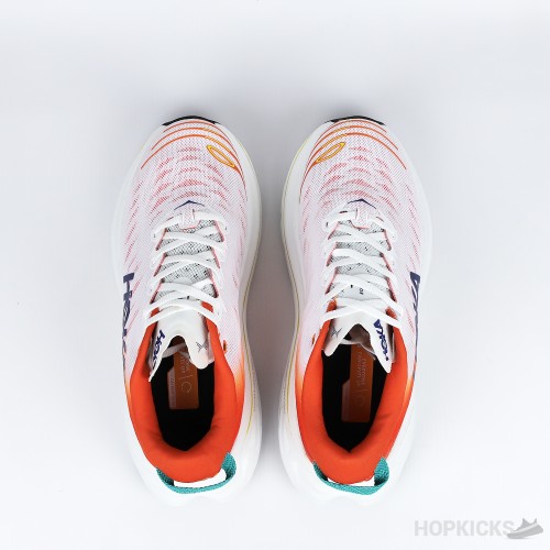 Hoka Bondi XM Shoes White and Orange (Premium Batch)