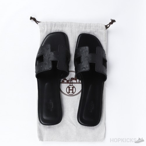 Hermes Oran Sandals Black (Premium Batch)