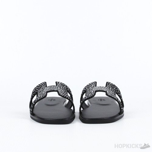 Hermes Black Rhinestones Oran BN (Premium Batch)