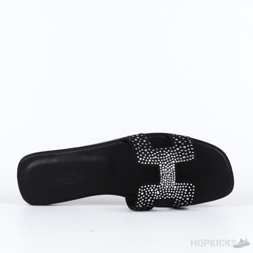 Hermes Black Rhinestones Oran BN (Premium Batch)