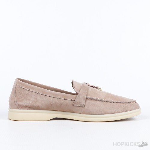 Loro Piana Brown Suede Summer Charms Walk Loafers (Premium Plus Batch)