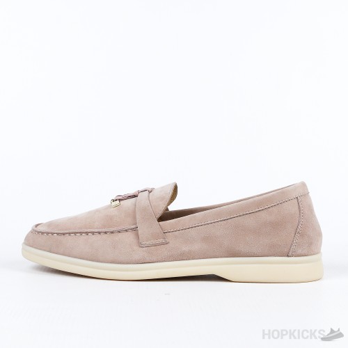 Loro Piana Brown Suede Summer Charms Walk Loafers (Premium Plus Batch)